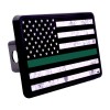 Rogue River Tactical Tattered Thin Green Line Flag Trailer Hitch