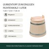 Hofmeister Holzwaren, cucumber pot, cucumber pot with lid, 1 liter,