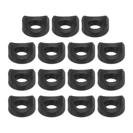 uxcell 30Pcs Plastic Round Washers, 6mm x 12mm x 3mm Black PE Concave Washer Spacer Hardware Machine Fastener for Round Tube Fixing
