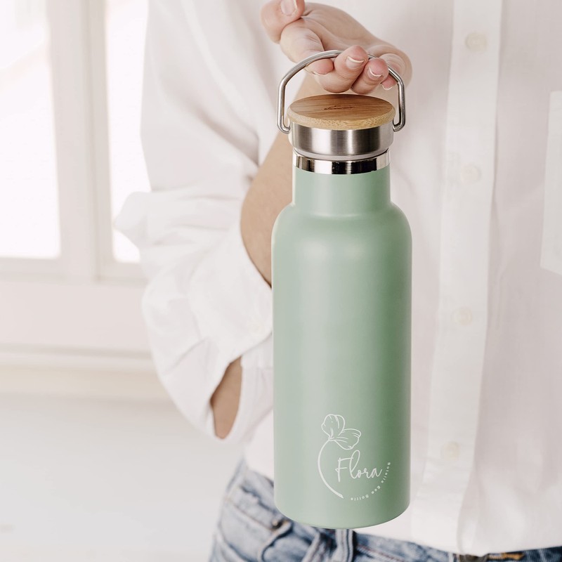 Lacor - 62559 - Stainless Steel Water Bottle, Double Insulated