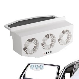 Car Window Exhaust Fan,Solar Car Exhaust Fan Window Vent Radiator | Creative Vehicle Purifier with Cooler for Auto, Rv, Motorcycle, Trucks