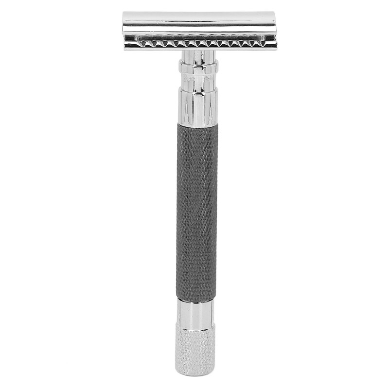 Double Edge Safety Razor Long Handle Manual Zinc Alloy Safety
