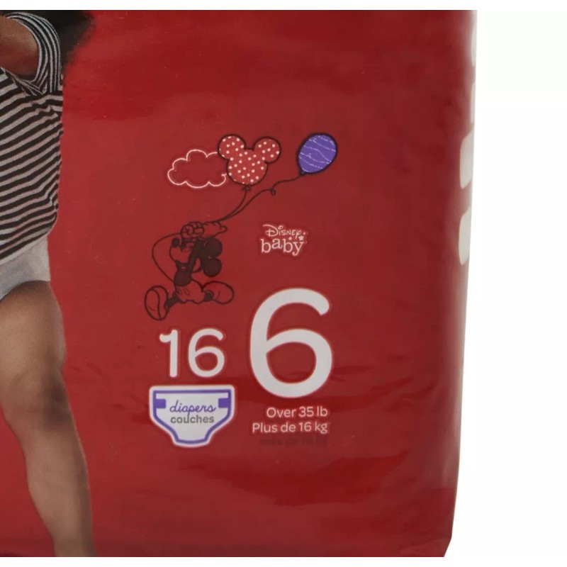 Huggies Little Movers Baby Diaper Size 6 Over 35lbs, Bag