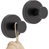 Pack of 2 Suction Cup Hooks, Suction Cup Hooks, Bathroom
