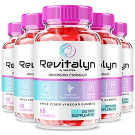 (5 Pack) Revitalyn Gummies – Advanced Revitalyn Apple Cider Vinegar Formula for Beauty, Skin Health, and Body Goals | Delicious ACV Gummy to Support Fitness and Daily Skin Nourishment (300 Gummies)