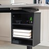 VIVO Clamp-on Under Desk Shelving Unit, Office Accessory Holder for