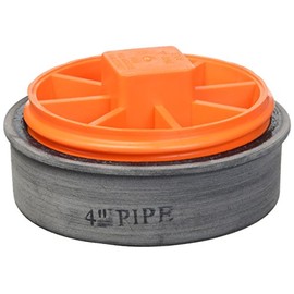 IPS 86400 4-Inch T-Cone Cleanout Test Plug, 1-Pack