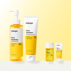 Manyo Factory [+Free 25ml Oil + 20ml Foam] Manyo Factory Pure Soybean Cleansing Oil & Foam 2-type SET