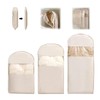 Space Saving Hanging Garment Bag with Self Compression Zipper, Heavy-Duty
