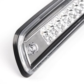 PIT66 LED 3rd Brake Light Compatible with Toyota Tacoma 1995-2015 Clear Lens Chrome Housing Third Brake Stop Lamp Light