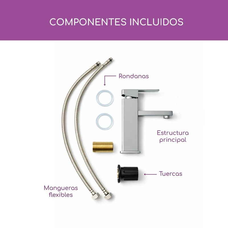 Grifo Monocomando para Lavabo de Baño Línea Akashi – Mezcladora