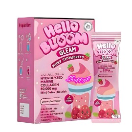 Hello Bloom GLEAM Milky Strawberry, 10 Sachets