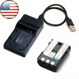 Unbranded Battery + USB Charger For Canon ELURA 40MC 50 60 65 70 80 85 90 USA STOCK NEW