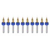 QUARKZMAN 10 Pieces PCB Drill Bits 1/8 Inch Shank 0.2