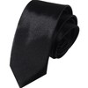 LUJIYY Women Skinny Scarf Long Necktie JK Uniform Tie Skinny