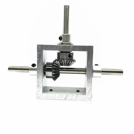 PGFUN 1:1 Right Angle Bevel Gearbox 1 Module 20 Teeth 90° Angle Drive Steering Gear Device Simple Mechanical DIY Module with 8mm Shaft