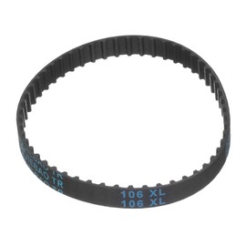 sourcing map 106XL 037 Timing Belt 53 Teeth Rubber Geared Cogged Belt, 0.37" Width, 0.20" Pitch Synchronous Timing Belt