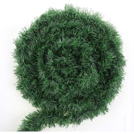 DERAYEE 15.5 m Christmas garland, fir garland, door wreath for indoor and outdoor decoration