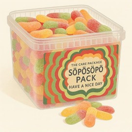 SÖPÖSÖPÖ Scandinavian Treat Pack – Remix Happokielet Sour Strips – 2.2kg Nordic Candy Bag – Tangy & Fruity Vegan Gummies – Colorful Party Favorite soposopo pack
