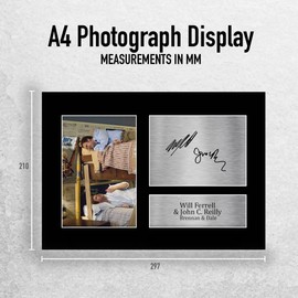 HWC Trading A4 Will Ferrell & John C. Reilly Step Brothers Gifts Printed Signed Autograph Picture for Movie Memorabilia Fans