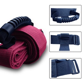 Heavy Duty Cross Luggage Lashing Strap Holder for Bulky Item with Handle XL Tie Down Adjustable Strap Cinches Tight for a Secure Hold Max Load for 154 LBs Ideal Cross Belt for Bulky Items (Red)