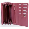 Women's pink soft genuine leather wallet HMT