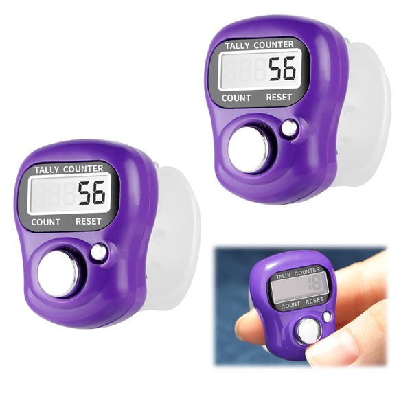 2 Pcs Finger Counters Mini Digital Finger Counter, Counter With