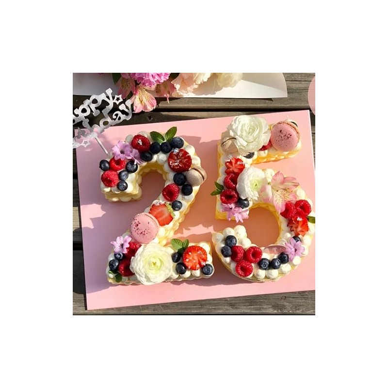 Aluminium Cake Mould, Numbers, Rectangular, 31 x 18 x 5