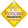 Princess Madeleine On Board Girl Car Sign Child/Baby Gift/Present 002