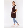 7/8 Tunic Cotton Colourful Apron Short without Sleeves Cooking Apron,