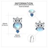 MONGAS Owl Earrings Sterling Silver Owl Dangle Earrings Bird Jewelry