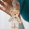 Holibanna 2pcs Rabbit Keychain Backpack Key Pendant Tiny Bear Keyrings