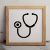 MAGJUCHE Stethoscope Stencil 6 Inches, Reusable Medical Stencil for Painting