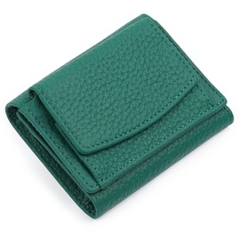 imeetu Mini Wallet, Coin Purse, Mitsuri Wallet, Small Women's, Coin Case, Card Holder, Popular, Brand, Fashionable, Unisex, green (dark green)