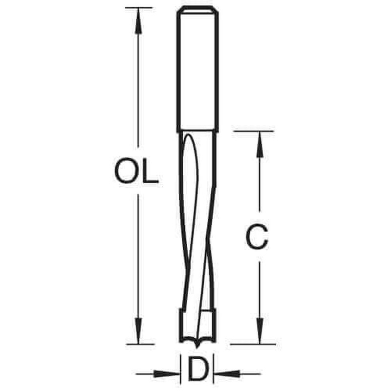 Trend - Dowel drill 6mm x 35mm cut - C175X8MMTC