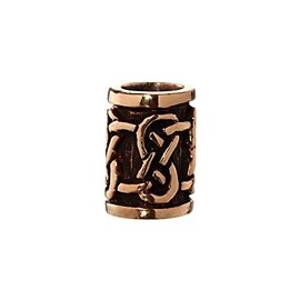 NKlaus DVALIN Hair Beard Bead Celtic Knot Bronze Curl Bead 6402
