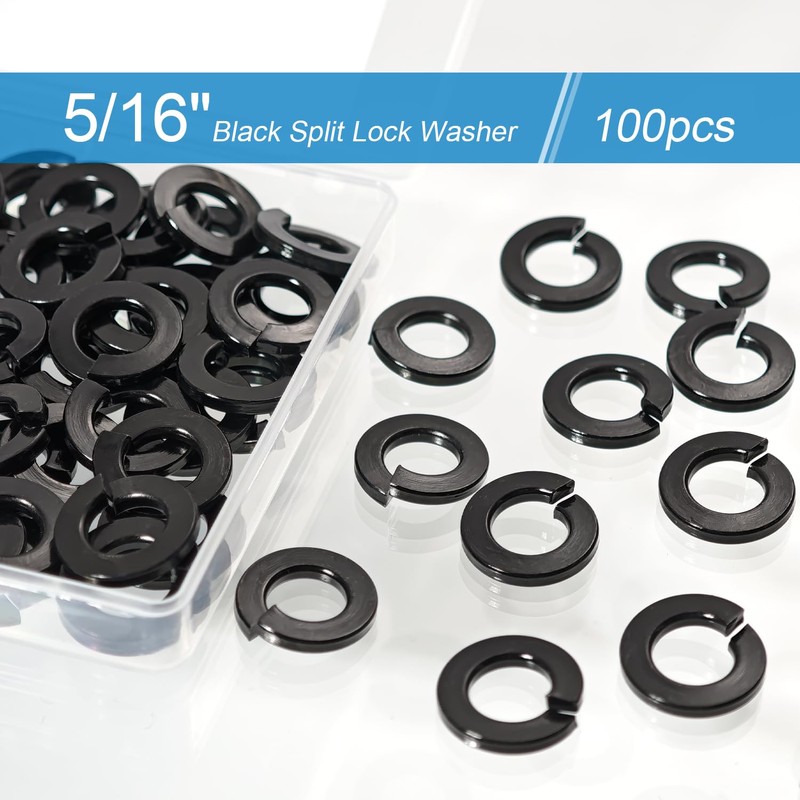 100PCS 5/16" Split Lock Washer Spring Lock Washer 18-8 (304)