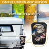 Wismoutput American Flag Eagle 300D Polyester Waterproof Universal Trailer, RV
