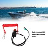 Boat Engine Emergency Stop Switch Safety Tether Lanyard ABS for