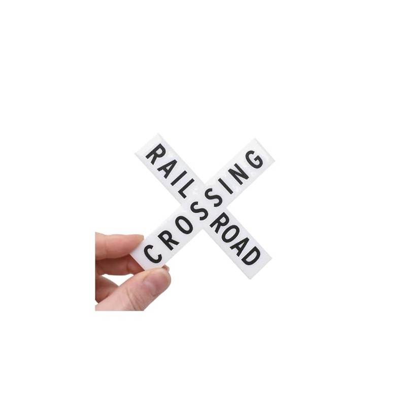 Dolls House Railroad Crossing Sign x Large Railway Road Warning