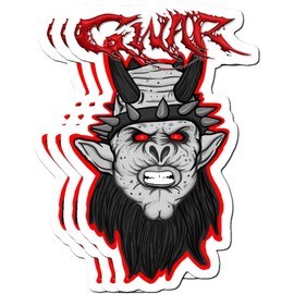 3 Pcs Value Pack GWAR Decal Oderous Sticker Urangus Waterproof Vinyl Aesthetic SUV Truck Colorful Laptop Bike Car Luggage Skateboard Water Bottle Guitar Windows Bumper Tumbler