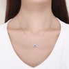 SBLING - Collar con colgante de plata de ley chapada