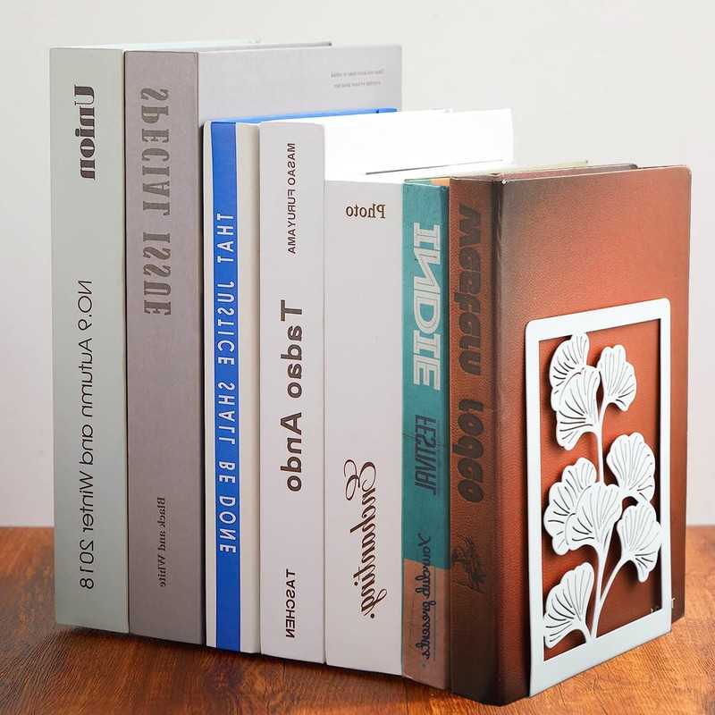 Bookends Bookends Metal Bookends Black Book Holder for Shelf Decorative