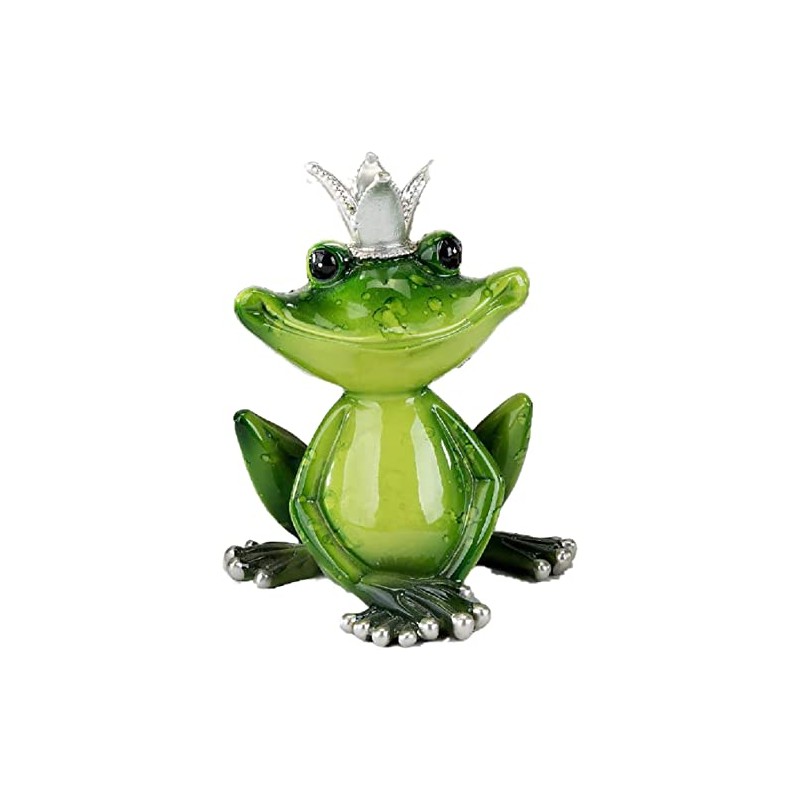 Decorative Frog King with Crown