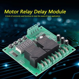 Forward/Reverse Control Board, YYB-5 12V 24V Motor Forward/Reverse Control Board with Two Relay Delay Time Cycle Control Magnet, Control