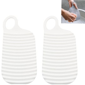 BOBOZHONG Mini Wash Board, Pack of 2 Portable Mini Wash Panels, Non-Slip Mini Wash Panel, Mini Wash Board, Cleaning Tool for Washboard, Clothes for Children, Washing