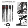Akozon Leather 2 Universal Motorcycle Handlebar Tassel Fringe Handle Lever