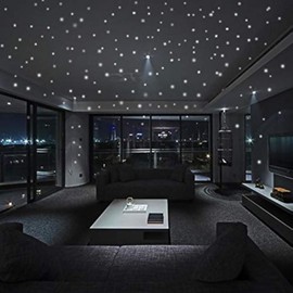Nacnic Glow in The Dark Wall Stickers | 407 Vinyl Decorative Pieces | Circular Fluorescent Stickers | Bright Circles Wall Stickers | Decor for Room, Walls for Childrens and Adults