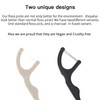 Natural Dental Floss Picks (100 Count) - Vegan, Eco Friendly,