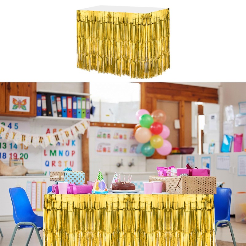 QUARKZMAN Pack of 3 29 x 108 Inch Gold Metallic